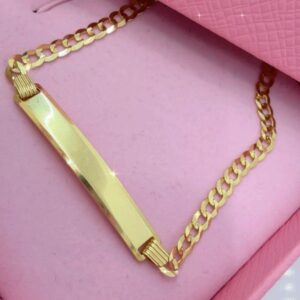 Manilla corte brillo con placa