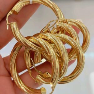 Argollas lisas 14k