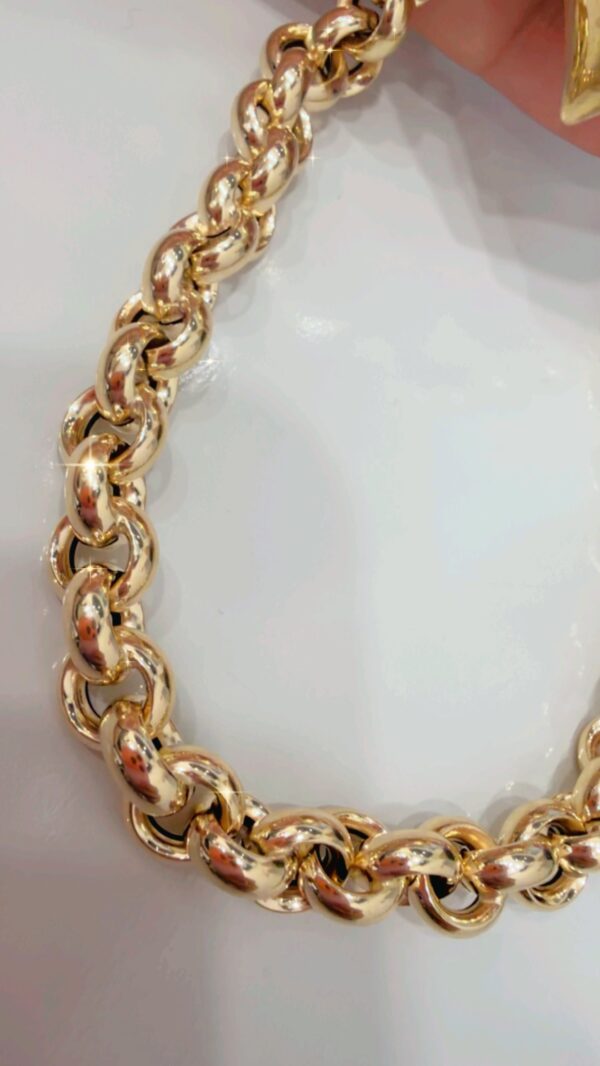 Cadena Rolo con corazón